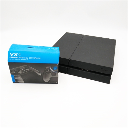 Playstation 4 Konsol 500GB Sort - Uoriginal Controller - SNR 02-27452294-2908770 (B Grade) (Genbrug)